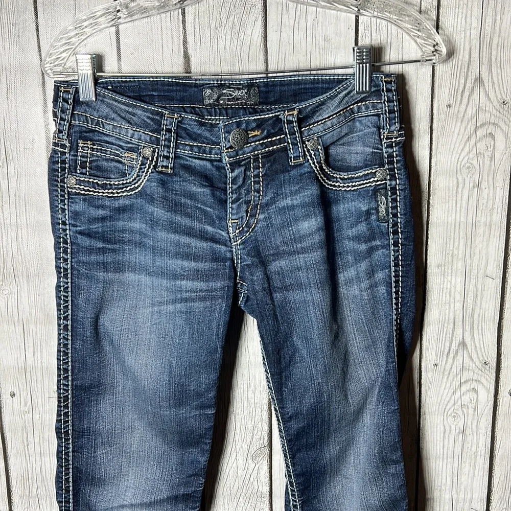 Silver Frances distressed jeans size 27 - Picture 2 of 14